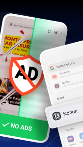 اسکرین شات برنامه Free Adblocker Browser:Adblock 3