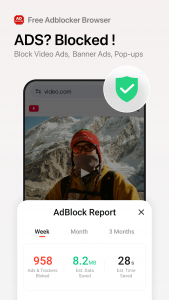 اسکرین شات برنامه Free Adblocker Browser:Adblock 2