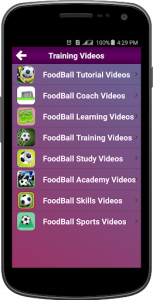 اسکرین شات برنامه Football Training 4