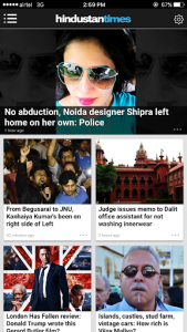 اسکرین شات برنامه Hindustan Times News App 1