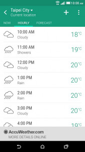 اسکرین شات برنامه HTC Weather 2