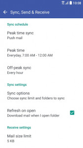 اسکرین شات برنامه HTC Mail 5