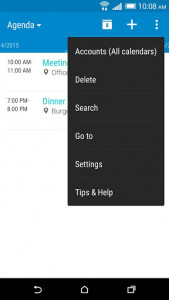 اسکرین شات برنامه HTC Calendar 6