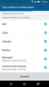 اسکرین شات برنامه HTC Transfer Tool 3