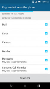 اسکرین شات برنامه HTC Transfer Tool 3