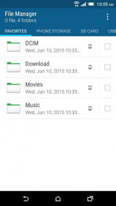 اسکرین شات برنامه HTC File Manager 1