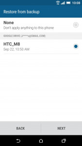 اسکرین شات برنامه HTC Restore 2