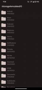 اسکرین شات 1 برنامه zFile - Simple File Manager