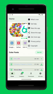 اسکرین شات برنامه zFont 3 - Emoji & Font Changer 5