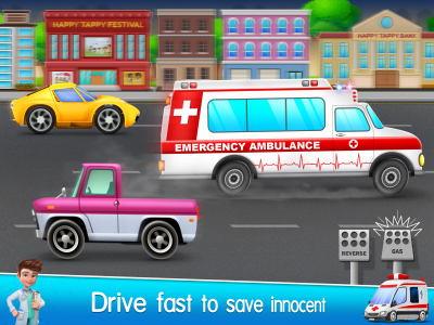 اسکرین شات 1 بازی Ambulance Doctor Hospital Game