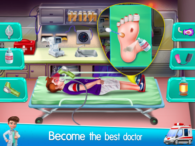 اسکرین شات 2 بازی Ambulance Doctor Hospital Game