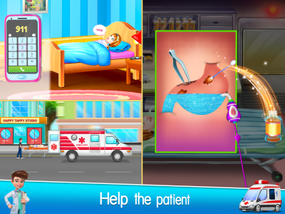 اسکرین شات 3 بازی Ambulance Doctor Hospital Game