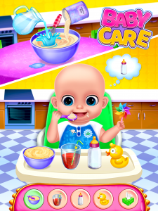 اسکرین شات برنامه Sweet Baby Care Dress Up Games 1