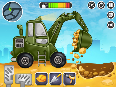 اسکرین شات بازی Kids Construction Truck Game 1