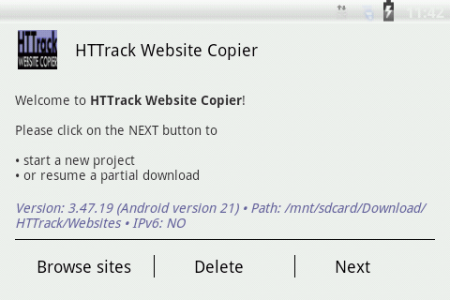 اسکرین شات برنامه HTTrack Website Copier 1