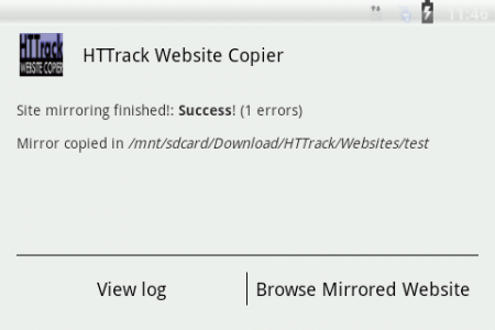 اسکرین شات برنامه HTTrack Website Copier 7