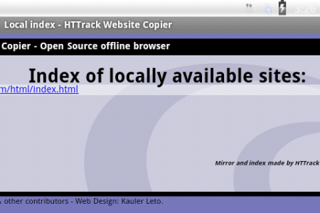اسکرین شات برنامه HTTrack Website Copier 8
