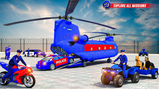اسکرین شات 1 برنامه Police Transport Car Parking