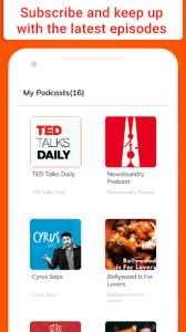 اسکرین شات برنامه Hubhopper: Podcasts and Stories That Speak to You 4