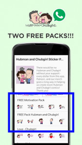 اسکرین شات برنامه Official Hubman and Chubgirl Stickers for Whatsapp 2