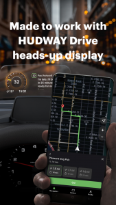 اسکرین شات 1 برنامه HUDWAY Drive: HUD for any car