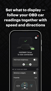 اسکرین شات 3 برنامه HUDWAY Drive: HUD for any car
