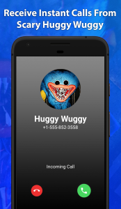 اسکرین شات برنامه Scary Huggy Wuggy Game Fake Chat And Video Call 2