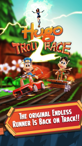 اسکرین شات 1 بازی Hugo Troll Race 2: Rail Rush