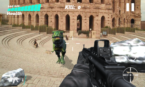 اسکرین شات 4 بازی Jurassic Hunter AR