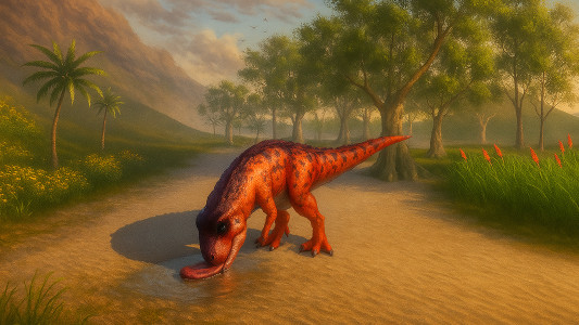 اسکرین شات 1 برنامه Talk Carnotaurus:Prehist Dino