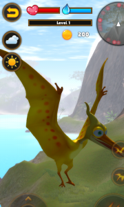 اسکرین شات برنامه Talking Flying Pterosaur 4