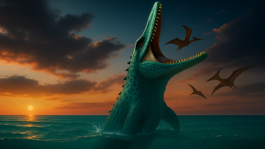 اسکرین شات 1 برنامه Talking Mosasaurus Deep Age