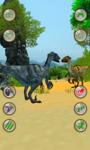 اسکرین شات برنامه Talking Jurassic Raptor 3