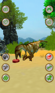 اسکرین شات برنامه Talking Jurassic Raptor 4