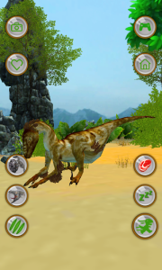 اسکرین شات 1 برنامه Talking Jurassic Raptor