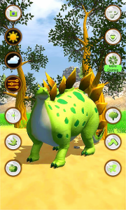 اسکرین شات 1 برنامه Talking Stegosaurus Dinosaur