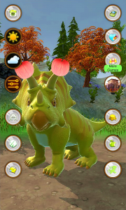 اسکرین شات برنامه Talking Triceratops 1