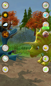 اسکرین شات برنامه Talking Triceratops 2