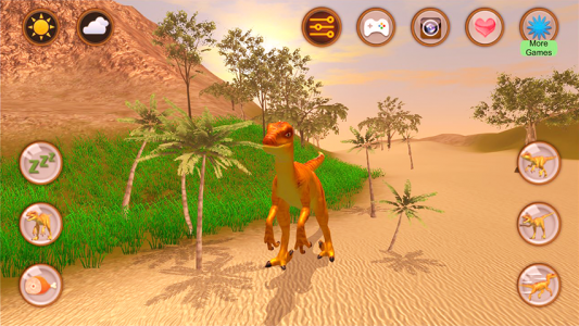 اسکرین شات برنامه Talking Velociraptor 1