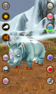 اسکرین شات برنامه Talking Woolly Rhinoceros 1