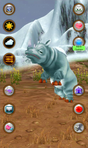 اسکرین شات برنامه Talking Woolly Rhinoceros 3