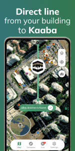 اسکرین شات 3 برنامه Qibla Finder Compass 100%