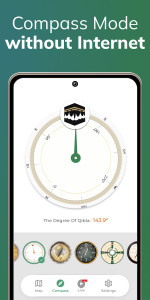 اسکرین شات 2 برنامه Qibla Finder Compass 100%