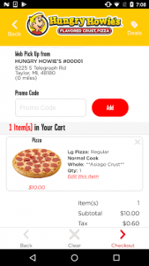 اسکرین شات برنامه Hungry Howies Pizza 5