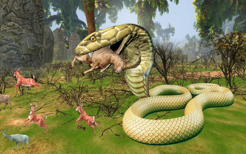 اسکرین شات 2 بازی Hungry Anaconda Snake Sim 3D 2