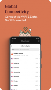 اسکرین شات 3 برنامه Hushed: US Second Phone Number