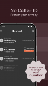 اسکرین شات 5 برنامه Hushed: US Second Phone Number