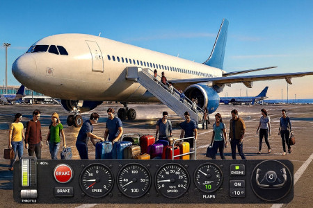 اسکرین شات 4 بازی Take Off Airplane Pilot Race