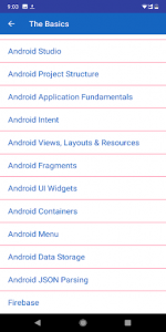 اسکرین شات برنامه Learn Android App Development: Tutorials 3