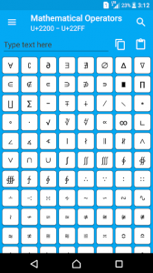 اسکرین شات برنامه Character Pad - Unicode 2